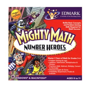 Edmark LLMIGNUHEJ Mighty Math Number Heroes For Windows And Mac