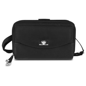 Travelon 82871-500 Safeid Accent Double Zip Clutch Wallet, Black