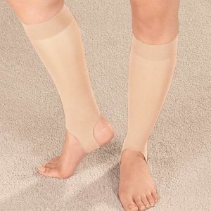 Drive 1884 Ultra Thin Stirrup Compression Stockings, Off White (small)