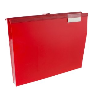 Wilson W68206R Wilson Jones Slide-bar File Jacket With Cd Holder, Red