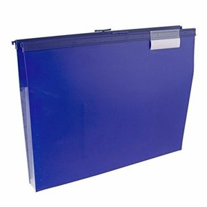 Wilson W68206B Wilson Jones Slide-bar File Jacket With Cd Holder, Blue