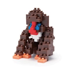 Nanoblock 58118 Baboon Building Kit 3d Puzzle Toy Building Set Kit