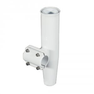 Lees RA5204WH Lee's Clamp-on Rod Holder - White Aluminum - Horizontal 