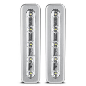 Hampton 71187CCTHD Led Task Bar - Silver (2-pack)