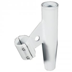 Lees RA5005WH Lee's Clamp-on Rod Holder - White Aluminum - Vertical Mo