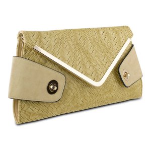 Mad 3324C Owl Envelope Clutch, Beige