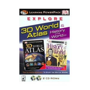 Dorling 00195 Explore 3d World Atlas Learning Power Pack