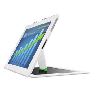 Leitz 6332-01 Landscape View Privacy Case W Stand For Ipad 234, White