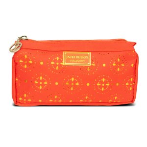 Jacki ABC38017OR Cosmopolitan Compact Cosmetic Bag, Orange