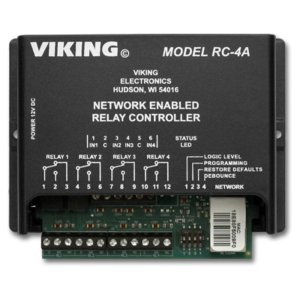 Viking VK-RC-4A Vk-rc-4a Network Enabled 4 Relay Controller