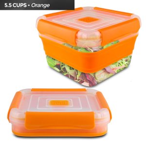 Cool 1710 Expandable Air Tight Food Storage Lunch Box 5.5 Cup Bpa-free