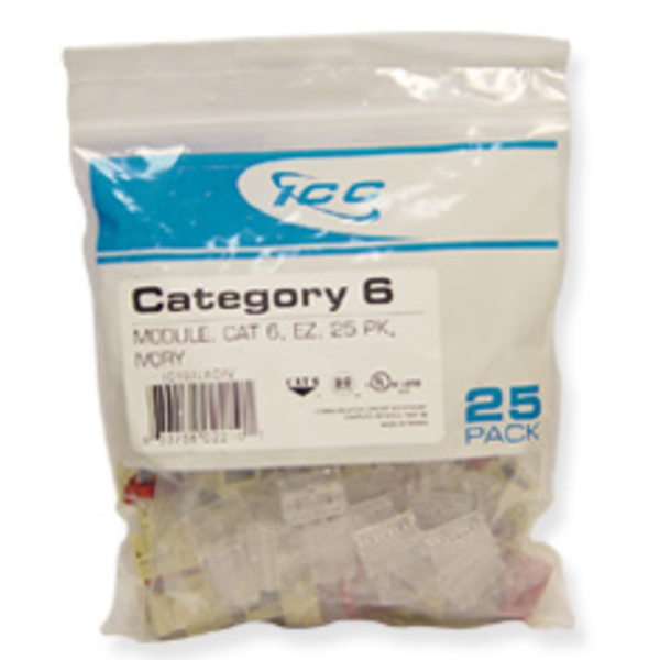 Cablesys-ICC-CAT6JKPK-WH