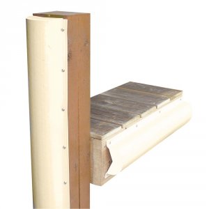 Dock 1020SF Piling Bumper - One End Capped - 639; - Beige