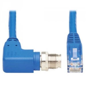 Tripp NM12-604-05M-BL Cat6 M12 X Code Right Angle 5m