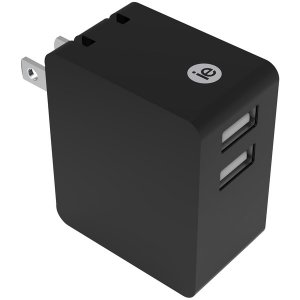 Iessentials IEN-AC32A-BK Ien-ac32a-bk 3.4-amp Dual Usb Wall Charger