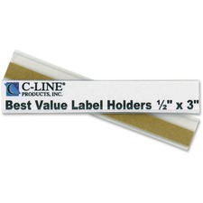 C-line CLI 87607 87607 Removable Adhesive Label Holder - 0.5 X 3 - 50 