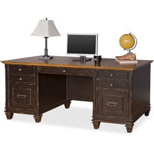 Martin MRT IMHF680 Kathy Ireland Hartford Double Pedestal Desk - 7-dra