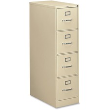 Hon HON 314PL Hon 310 Series 4-drawer Vertical File - 15 X 26.5 X 52 -