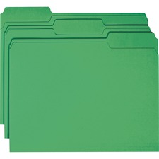 Smead SMD 12134 Smead Colored 13 Tab Cut Letter Recycled Top Tab File 