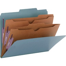 Smead SMD 14081 Smead Pocket Divider Pressboard Classification Folders