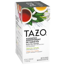 Unilever TZO 153966 Tazo Assorted Tea Bags - Black Tea, Green Tea, Her