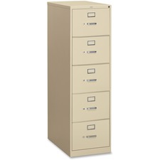 Hon HON 315CPL Hon 310 Series 5-drawer Vertical File - 18.3 X 26.5 X 6