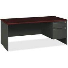 Hon HON 38293RNS Hon 38000 Series Right Pedestal Desk - 2-drawer - 72 