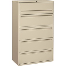 Hon HON 795LL Hon Brigade 700 Series 5-drawer Lateral - 42 X 18 X 64.3