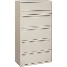 Hon HON 785LQ Hon Brigade 700 Series 5-drawer Lateral - 36 X 18 X 64.3