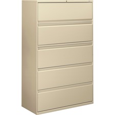 Hon HON 895LL Hon Brigade 800 Series 5-drawer Lateral - 42 X 18 X 64.3