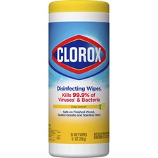 The CLO 01594 Clorox Disinfecting Cleaning Wipes - Bleach-free - Ready