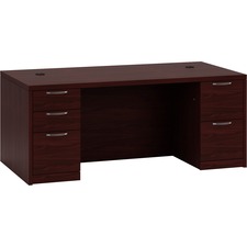 Hon HON 115890AFNN Hon Valido Double Pedestal Desk, 72w - 5-drawer - 7