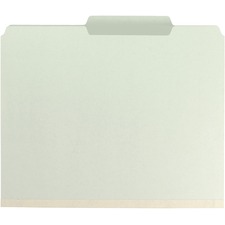 Smead SMD 14982 Smead 25 Tab Cut Letter Recycled Fastener Folder - 8 1