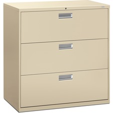 Hon HON 693LL Hon Brigade 600 Series 3-drawer Lateral - 42 X 18 X 39.1