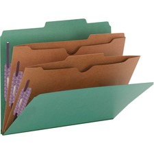 Smead SMD 14083 Smead Pocket Divider Pressboard Classification Folders