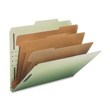 Nature NAT 01058 25 Tab Cut Letter Recycled Classification Folder - 8 