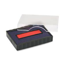 U. USS P4750BR Trodat Stamp Replacement Pad - 1 Each - Blue, Red Ink -