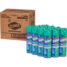 The CLO 38504CT Clorox Disinfecting Spray - Spray - 19 Fl Oz (0.6 Quar