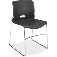 Hon HON 4041LA Hon Olson Stacking Chair, 4-pack - Lava Plastic Seat - 