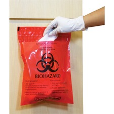 Caretek CTK CTRB042214 Caretek Stick-on Biohazard Infectious Red Waste