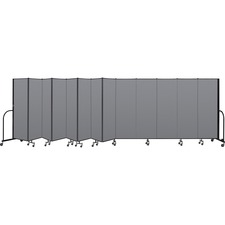 Screenflex SCX CFSL6013DG Portable Room Dividers - 72 Height X 24.1 Ft