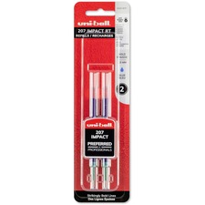 Uniball UBC 65874PP Uni-ball Gel Impact Rt Rollerball Pen Refills - 1 