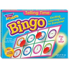 Trend TEP 6072 Trend Telling Time Bingo Game - Themesubject: Learning 