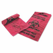 Medical MHM 01EB086000 Medegen Mhms Infectious Waste Red Disposal Bags