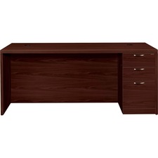 Hon HON 115895RAFNN Hon Valido Right Pedestal Desk, 72w - 3-drawer - 7