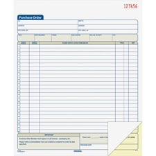 Tops ABF DC8131 Adams 2-part Carbonless Purchase Order Book - 50 Sheet