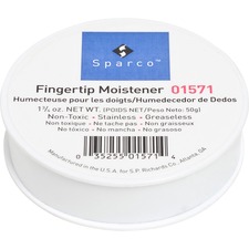 Sparco SPR 01571 1 34 Ounce Fingertip Moistener - White - Non-slip, Gr