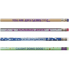 Moon MPD 8207 Motivational Message Design Pencil Pack - Hb Lead - Blac