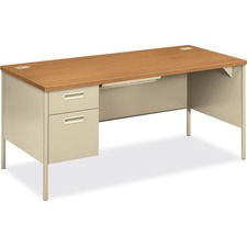 Hon HON P3266LCL Hon Metro Classic Left Pedestal Desk - 2-drawer - 66 