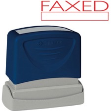 Sparco SPR 60025 Faxed Red Title Stamp - Message Stamp - Faxed - 1.75 